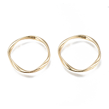 Honeyhandy Alloy Linking Rings, Twisted Ring, Golden, 31~33x3mm, Inner Diameter: 27~28mm