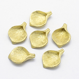 Honeyhandy Brass Pendants, Lead Free & Cadmium Free & Nickel Free, Calla Lily, Raw(Unplated), 17x12.5x4mm, Hole: 1mm