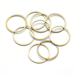 Honeyhandy Brass Linking Rings, Ring, Lead Free & Cadmium Free & Nickel Free, Raw(Unplated), 18x1mm, Inner Diameter: 16mm