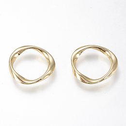 Honeyhandy Alloy Linking Rings, Twisted Ring, Golden, 20.5~21x3mm, Inner Diameter: 15~15.5mm