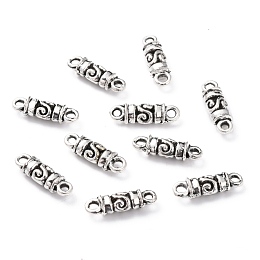 Honeyhandy Alloy Links Connectors, Column, Cadmium Free & Lead Free, Antique Silver, 17x5.5x5mm, Hole: 1.4mm