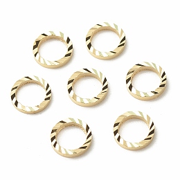 Honeyhandy Brass Linking Rings, Long-Lasting Plated, Cadmium Free & Lead Free, Round Ring, Real 24K Gold Plated, 6x1mm, Inner Diameter: 4mm