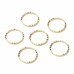 Honeyhandy Brass Linking Rings, Long-Lasting Plated, Cadmium Free & Lead Free, Round Ring, Real 24K Gold Plated, 14x1mm, Inner Diameter: 12mm