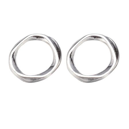 ARRICRAFT 100pcs Alloy Linking Rings for Earring Bracelet Pendant DIY Jewelry Making, Silver, Cadmium Free & Lead Free