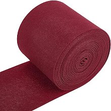 BENECREAT 19.7ftx5.5" Felt Fabric Craft Dark Red Nonwoven Felt Roll Padding Felt Fabric for Cushion, DIY Craft, Patchwork Sewing, 3mm Thick