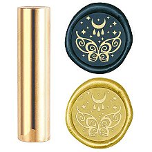 CRASPIRE Wax Seal Stamp Butterfly, Metal Sealing Wax Stamps Flower Mini Brass Stamp Gun Wax Seal 15mm for Envelope Invitation Wedding Embellishment Bottle Decoration Gift Card