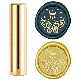 CRASPIRE Wax Seal Stamp Butterfly, Metal Sealing Wax Stamps Flower Mini Brass Stamp Gun Wax Seal 15mm for Envelope Invitation Wedding Embellishment Bottle Decoration Gift Card