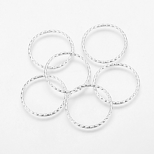 Honeyhandy Tibetan Style Alloy Linking Rings, Ring, Antique Silver, Cadmium Free & Lead Free, 30x2mm, Inner Diameter: 26mm