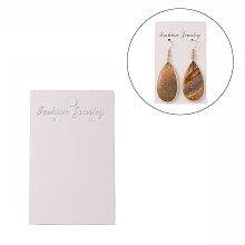 Honeyhandy Paper Earring Display Card, about 80mm long, 50mm wide