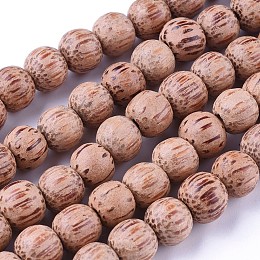 Honeyhandy Coco Nut Beads Strands, Round, Peru, Bead: 10-11mm in diameter, hole: 1mm, about 78pcs/strand