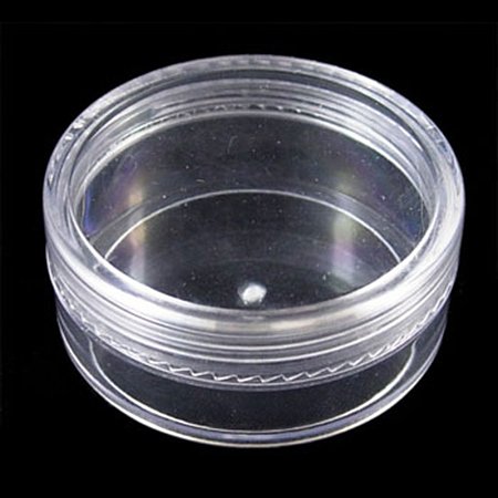 NBEADS 88 Pcs Plastic Bead Containers, Round, about 5cm in diameter, 2.1cm high