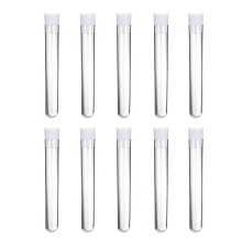 Honeyhandy Clear Tube Plastic Bead Containers with Lid, 12mm wide, 74.5mm long(Clear Tube), 82mm long(including the cover), Capacity: 15ml(0.5 fl. oz)