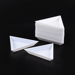 Honeyhandy Plastic Display Trays, White, Size: 7.3cm wide, 7.3cm long, 1cm high