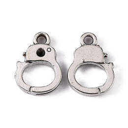 Honeyhandy Alloy Charms, Cadmium Free & Lead Free, Police, Antique Silver, 14mm long, 10mm wide, 2mm thick, hole:1.5mm