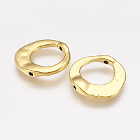 Honeyhandy Tibetan Style Alloy Irregular Ring Bead Frames, Cadmium Free & Lead Free, Antique Golden, 20.5x20.5x3mm, Hole: 12mm