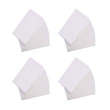 NBEADS 100PCS Blank White Paper Jewelry Earring Display Cards Hanging Holder for Earring or Studs Jewelry