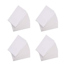 NBEADS 100PCS Blank White Paper Jewelry Earring Display Cards Hanging Holder for Earring or Studs Jewelry
