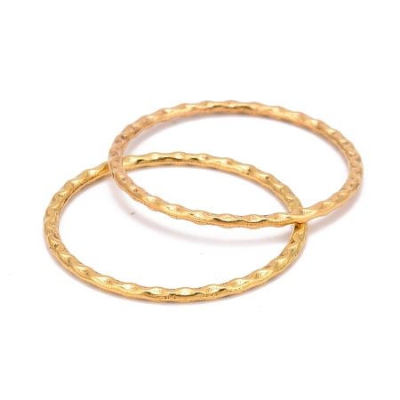 Honeyhandy Tibetan Style Linking Rings, Circle Frames, Lead Free and Cadmium Free, Antique Golden, 38.5x38.5x2mm