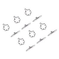 ARRICRAFT 20 Sets 20.5mm Drop Tibetan Silver Toggle Clasps Lead Free and Cadmium Free Antique Silver