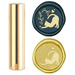 CRASPIRE Wax Seal Stamp Cat, Metal Sealing Wax Stamps Animal Mini Brass Stamp Gun Wax Seal 15mm for Envelope Invitation Wedding Embellishment Bottle Decoration