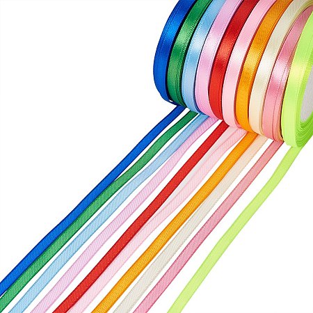 ARRICRAFT 1 Group Mixed Color Sheer Organza Ribbon, DIY Material for Ribbon Entreat, 12mm, 500Yard