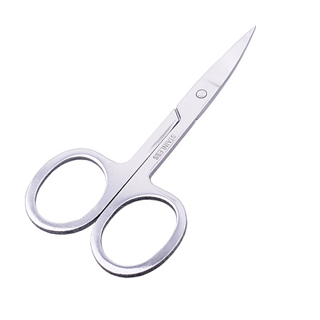 ARRICRAFT Stainless Steel Eyelash Thinning Shears Comb, Eyebrow Trimmer Scissor, Shaping Eyebrow Grooming Cosmetic Tool, Stainless Steel Color, 8.9x4.4x2cm