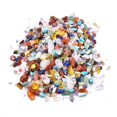 ARRICRAFT Natural & Synthetic Gemstone Beads, No Hole/Undrilled, Mixed Dyed and Undyed, Chips, 1~11x1~8mm