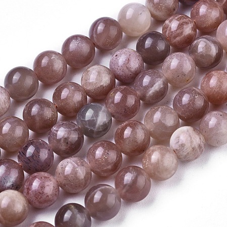Arricraft Natural Sunstone Beads Strands, Round, 8.5mm, Hole: 0.8mm, about 48pcs/strand, 15.8 inches(40.2cm)