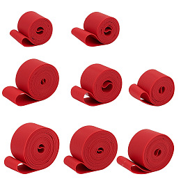 Gorgecraft PVC Bicycle Tire Rim Protect Tapes, Rim Strip Rim Tape, Red, 16pcs/set