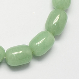 ARRICRAFT Barrel Shaped Gemstone Natural Green Aventurine Stone Beads Strands, Dark Sea Green, 15x10mm, Hole: 1mm, about 25pcs/strand, 15.3 inches