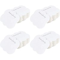 Cardboard Hair Clip Display Cards, Creamy White, 6.9x8.5cm