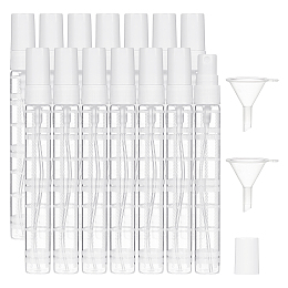 DIY Spray Bottles Kit, with Glass Spray Bottles and Transparent Plastic Funnel Hopper, White, 11.75x1.4cm, Capacity: 10ml, 20pcs