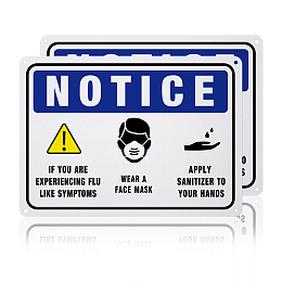 Globleland UV Protected & Waterproof Aluminum Warning Signs, Colorful, 250x180x0.85mm, Hole: 4mm