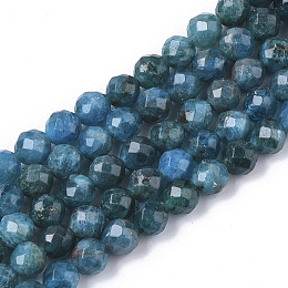 ARRICRAFT Natural Apatite Beads Strands, Faceted, Round, Grade A, 6mm, Hole: 0.9mm, about 60~61pcs/strand, 14.96 inches(38cm)