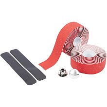 EVA Non-slip Band, Plastic Plug, Bicycle Accessories, Red, 30.5mm, 2rolls/set