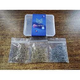 Unicraftale 60Pcs 3 Colors Ion Plating(IP) 304 Stainless Steel End Chains, Mixed Color, 45~55x3mm, 20pcs/color