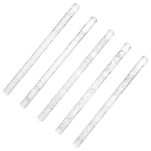 Acrylic Rolling Pin, with Pattern, for Fondant Making, Stick, Clear, 165x10mm; 5 styles, 1pc/style, 5pcs/set