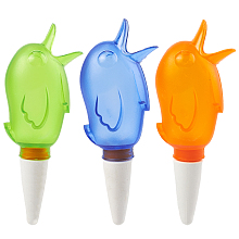 Gorgecraft Bird Shape Adjustable Self Watering Spikes, Plants Flowers Irrigation Tool, for Indoor & Outdoor Plants, Mixed Color, 16x4.7x6.1cm; 3 colors, 1pc/color, 3pcs/set