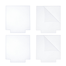 CREATCABIN Acrylic Transparent Pressure Plate, Rectangle, Clear, 14.4x12.95x0.4cm