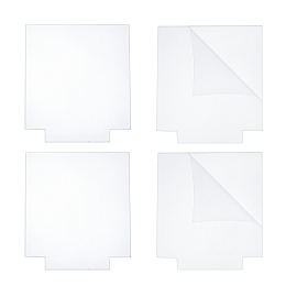 CREATCABIN Acrylic Transparent Pressure Plate, Rectangle, Clear, 14.4x12.95x0.4cm