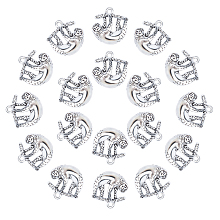 Tibetan Style Alloy Pendants,  Cadmium Free & Lead Free, Koala, Antique Silver, 20.5x19x4.5mm, Hole: 1.5mm, about 50pcs/box