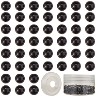 SUNNYCLUE DIY Bead Stretch Bracelets Making, with Natural Obsidian Round Beads and Elastic Thread, 8mm, Hole: 1mm, 100pcs/box