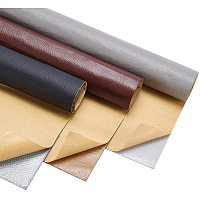 Self-adhesive PVC Leather, Sofa Patches, Car Seat, Bed Leather Repair Subsidies, Mixed Color, 61.15x30.5x0.08cm; 3sheets/set