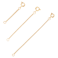 Unicraftale Stainless Steel Chain Extenders, with Box Chains, Golden, 25.4~76.2mm, 15pcs/box