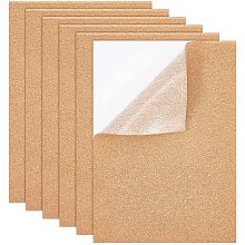 Cork Insulation Sheets, with Adhesive, Rectangle, BurlyWood, 29.7x21x0.4cm