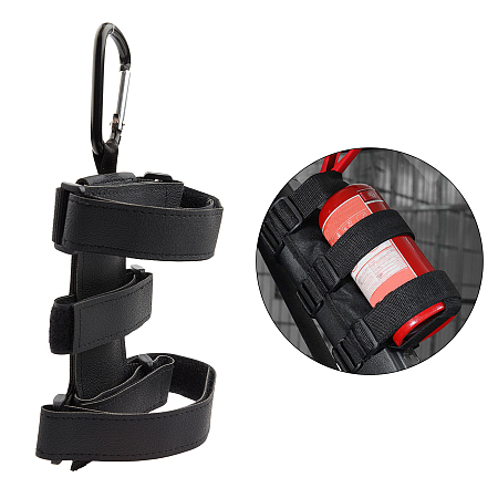 Gorgecraft Portable Nylon Speaker Mount, Adjustable Strap, Fits Bluetooth Wireless Speakers Attachment Accessory Holder Bar Rail, Black, 29x19x1.8cm