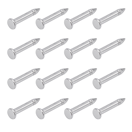 Unicraftale 304 Stainless Steel Tie Tacks Lapel Pin Brooch Findings, Stainless Steel Color, 9mm, Head: 2mm; Pin: 1mm, 100pcs/box