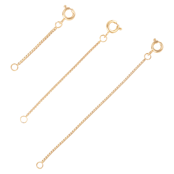 Unicraftale Stainless Steel Chain Extenders, with Box Chains, Golden ...