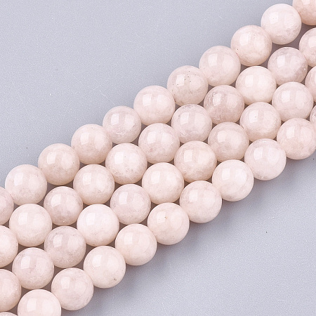 ARRICRAFT Natural Morganite Beads Strands, Round, 6mm, Hole: 1mm, about 63~64pcs/strand, 14.9 inches~15.1 inches