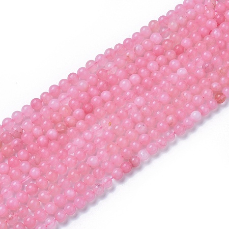 Arricraft Natural Rose Quartz Beads Strands, Round, 8~8.5mm, Hole: 1mm, about 47pcs/strand, 15 inches~15.5 inches